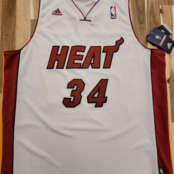 *SUPER RARE* Ray Allen (Jesus Shuttlesworth) - Miami Heat White Nickname Jersey - Picture 2 of 8